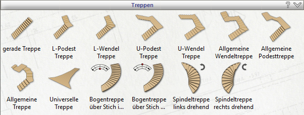 Treppenformen